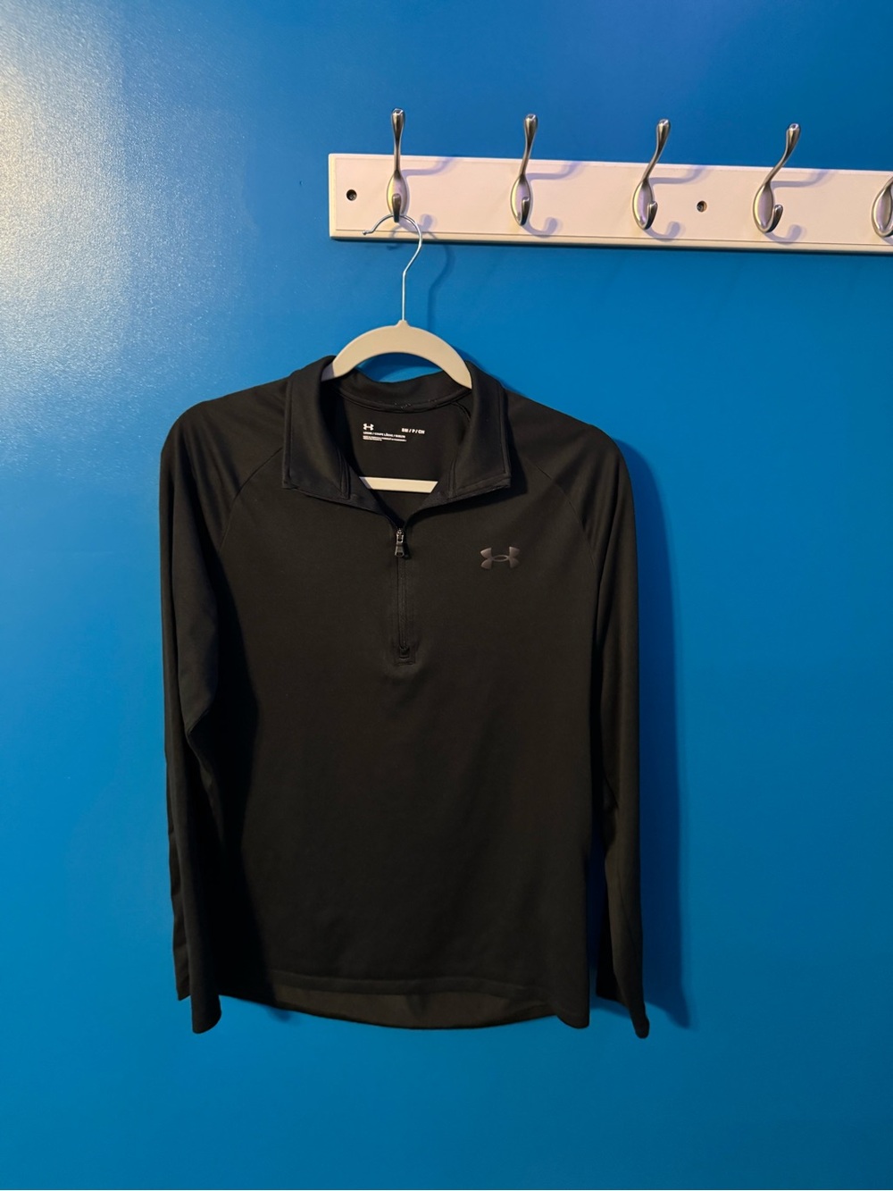 Under Armour Black Quarter-Zip Long Sleeve Pullover